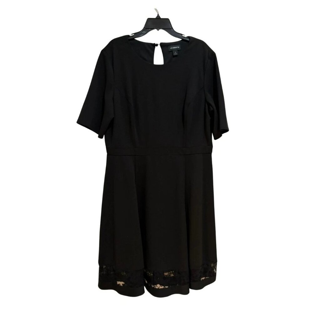 Plus Size Black Midi Dress 18 Work Office Career Casual Chic